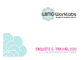 LBMG Worklabs - Enquête e-travail 2010